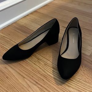 Chinese Laundry Black Block Heels